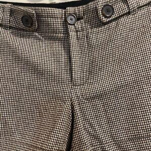 Banana Republic Black and White Houndstooth Shorts